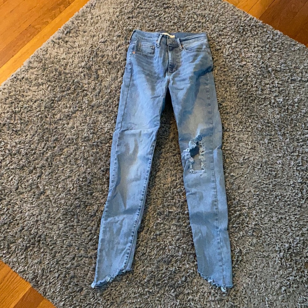 Levi's mile high super skinny jeans 27
